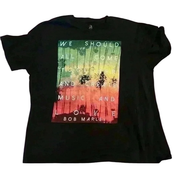 Bob Marley black tshirt men’s XL - Picture 1 of 5